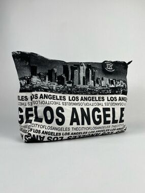 Robin Ruth Black & White Los Angeles Canvas Tote Bag
